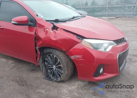 2016 Toyota Corolla S Plus z USA, uszkodzony, nr VIN 2T1BURHE5GC714286